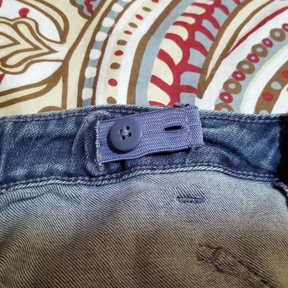 Y2K Women's Jeans Small Blue Heart Pocket Flare Light/Medium Wash **CLEARANCE** - Picture 3 of 4